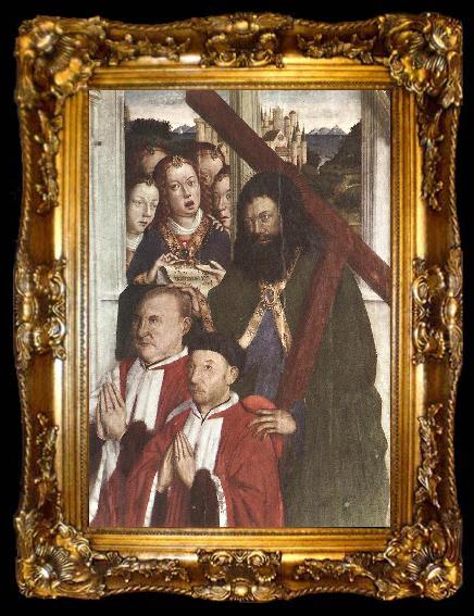 framed  DALMAU, Lluis Altarpiece of the Councillors (detail) fg, ta009-2